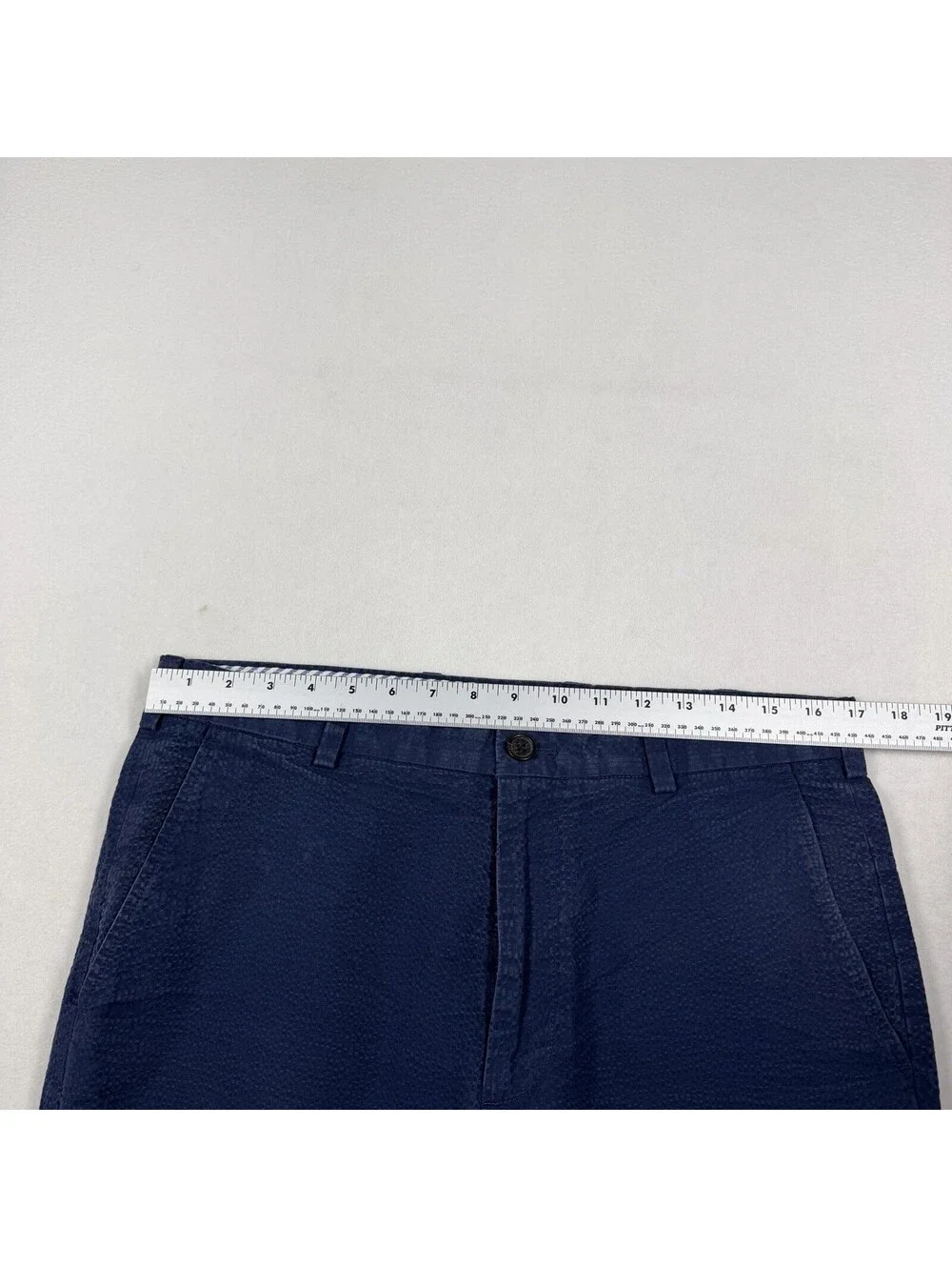 Brooks Brothers Pants Mens 34x32 Blue Genuine Seersucker Clark Chino Preppy